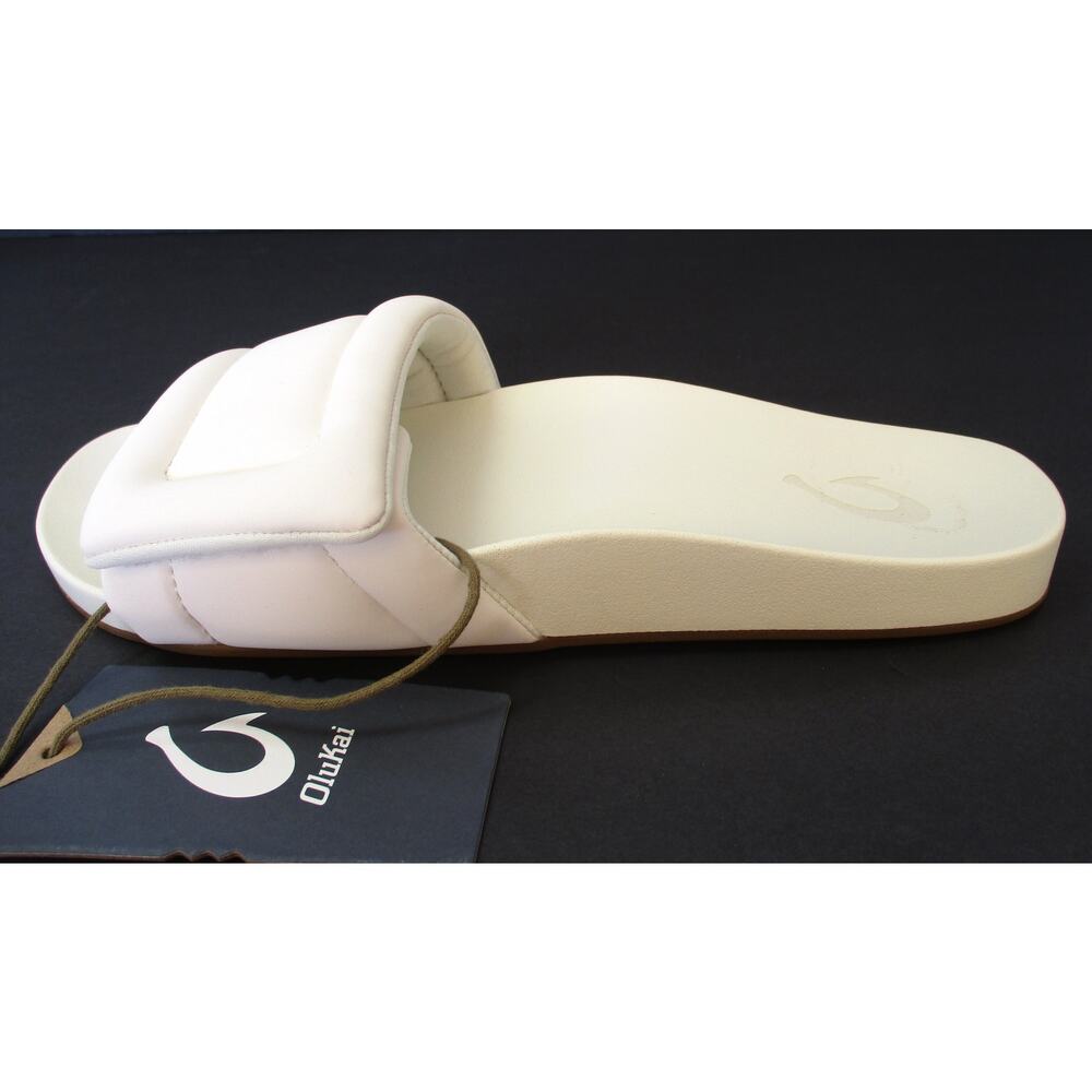 New OLUKAI Sunbeam Slide Sandals Women's Sz 8 Off White - Picture 6 of 9